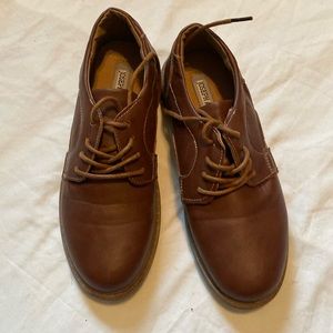 Big boys size 4.  Joseph Allen brown leather dress shoes